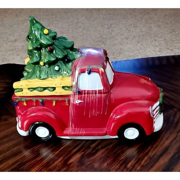 NWT COLLECTIBLE BLUE SKY SLEIGH BELL BISTRO COOKIE JAR - Picture 1 of 7